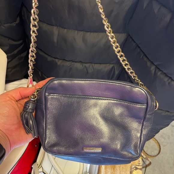 Rebecca Minkoff Small Navy Quilted Leather Crossbody - Picture 3 of 4